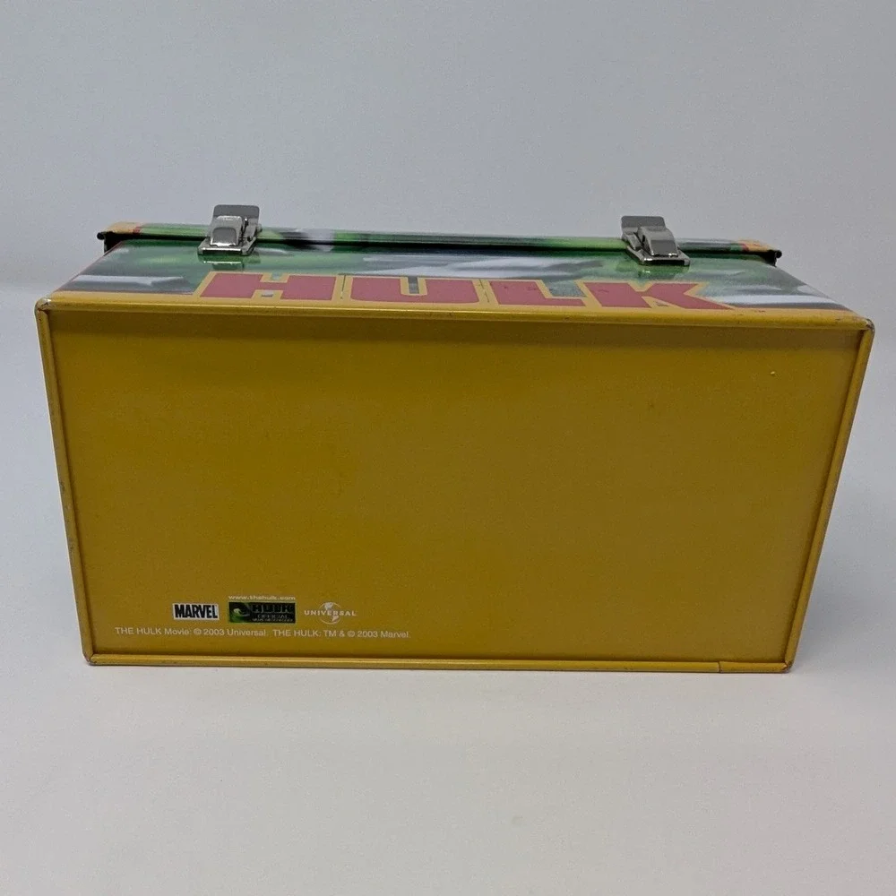 Marvel The Hulk 2003 Movie Official Merchandise Tin Lunch‎ Box Dome Top Vintage